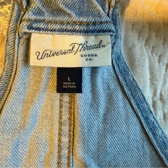 Universal Thread Overalls Dress Blue Denim Light Wash - Size Large - Picture 4 of 5